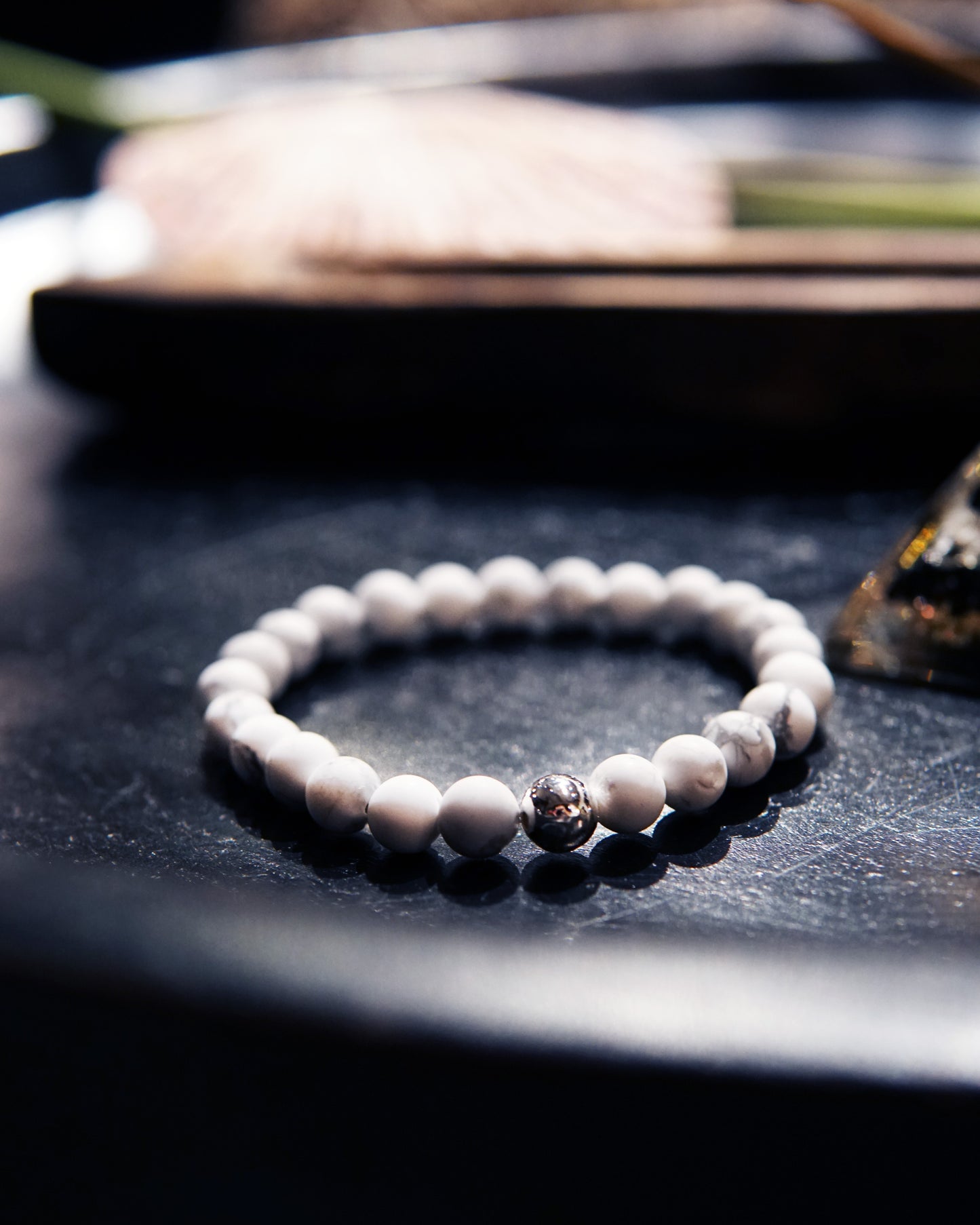 HEALING TRAUMA BRACELET - HOWLITE CRYSTAL WITH STERLING SILVER 925
